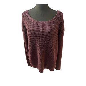 Calvin Klein Plum Silver Sweater Small